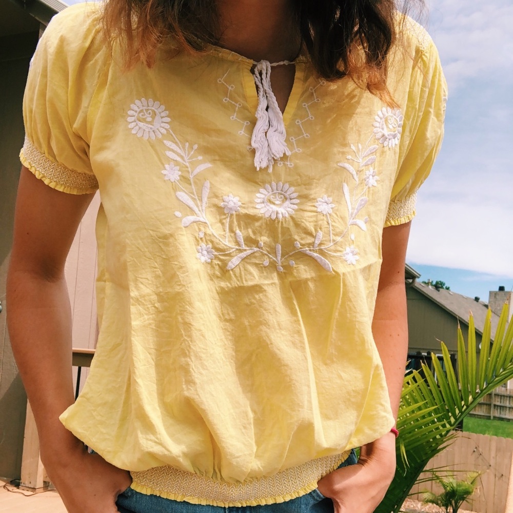 Francesca’s Yellow Top